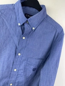 CAMISA OXFORD Ralph Lauren Chaps Talla Pequeña Hombre Azul - Excelente Estado - Imagen 1 de 5