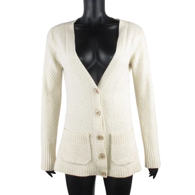 Casaco cardigã feminino Darnley Knit by Noa Noa 100% lã de cordeiro off-white G - Imagem 1 de 4