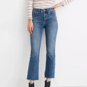 Madewell Cali Demi Boot Jeans Women's Size 30 Medium Wash High Rise Denim - Picture 1 of 8