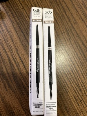 Lote de 2 lápices micro cejas Beauty Brows de mil millones de dólares (0,002 oz/0,06 g) rubios Foto 1 de 2