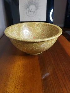 Vintage E 118 USA Melmac Melamine 10" Confetti Splatter Bowl Brown/Beige Texas - Picture 1 of 7