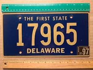 License Plate, Delaware, 1997, Passenger, The First State, 17965 - Picture 1 of 2