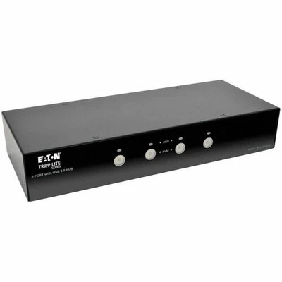 Eaton Tripp Lite Series 4-Port DisplayPort KVM Switch with Audio, Cables and USB - Image 1 of 4