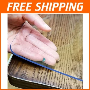 Clear Table Cover Protector 30x60 - Heavy Duty PVC - Picture 1 of 10