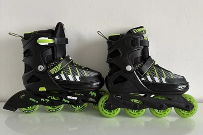 No Fear Kids Children Boys Edge Junior Inline Skates Roller Skates UK 4-6.5 - Image 1 of 2