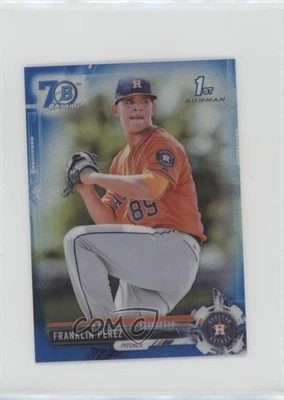 2017 Bowman Chrome Minis 70th Anniversary Logo Refractor /70 Franklin Perez - Image 1 of 2