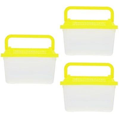  3 Stück Reptilien-Schildkröten-Behälter, Goldfisch-Futterbox, Klettern, - Bild 1 von 4