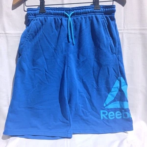 Reebok Youth Boys Size XL Basketball Shorts 10" Inseam Drawstring Royal Blue - Picture 1 of 4