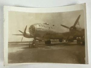 WWII B-29 Superfortress “Globe Girdle Myrtle” Nose Art Airplane Photo Vintage - Picture 1 of 15