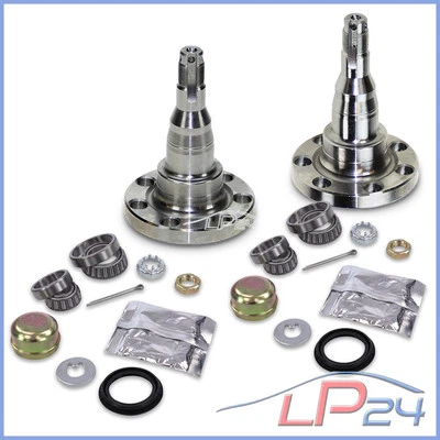 2x AXE DE ROUE + PALIER DE ROUE ARRIÈRE POUR AUDI 80 90 VW GOLF 1 2 3 PASSAT POL - Photo 1/4