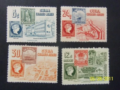 SELLOS CARIBE 1955 - 1CUBA - SCOTT C110-13 MH - CV 12,50 (LOTE E-158) Foto 1 de 2