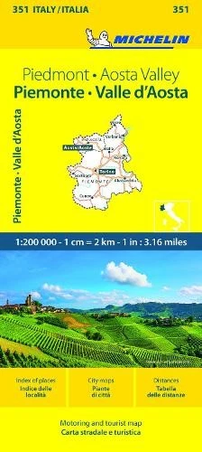 Michelin Piemonte & VA - Michelin Local Map 351 (Map) - Image 1 of 1