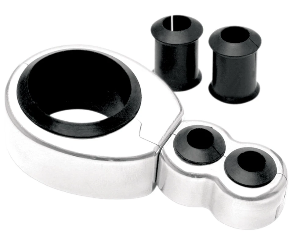 Abrazadera de cable de acelerador/embrague Motion Pro doble cromo 1" - 1/8" (11-0044) Foto 1 de 1