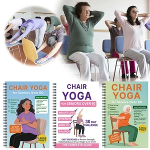 Chair Yoga For Seniors: Exercises for Strength, Balance & Wellness Home Notebook - Imagen 1 de 27