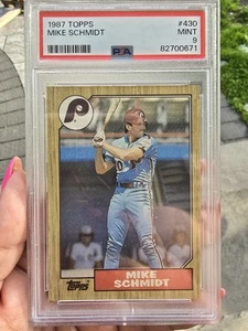 1987 Topps #430 Mike Schmidt PSA GRADED 9 Philadelphia Phillies - Picture 1 of 2