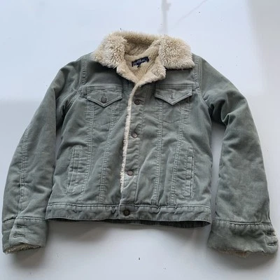 Chaqueta De Colección Rara Y2K Earl Jean Imitación Pana Verde Militar Talla M Aso Friends Foto 1 de 4