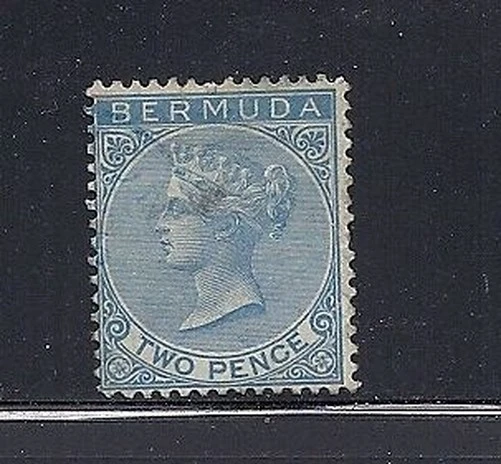 BERMUDA 1866 QV 2d (SG 3) F/VF USED - Image 1 of 1