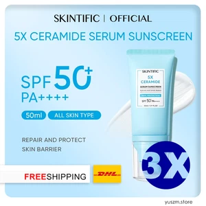 3X SKINTIFIC 5x Ceramide Serum Sunscreen Stick SPF50 PA++++ Skin Barrier | DHL - Picture 1 of 9