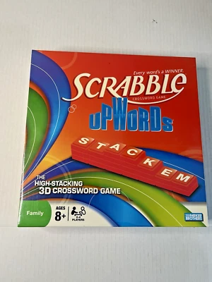 Scrabble Upwords High Stacking 3D Crossword Game 2008 Ages 8+ UNOPENED NEW - Image 1 of 2