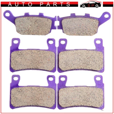 Front and Rear Carbon Fiber Brake Pads Set For 2003 2004 Honda CBR600RR - Изображение 1 из 4