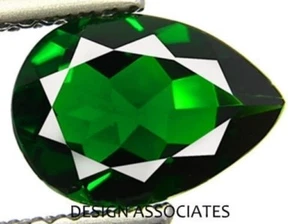 GREEN AMETHYST 14 x 9 MM PEAR CUT DARK GREEN AAA ALL NATURAL - Picture 1 of 1