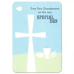 Cute FIRST COMMUNION Card FROM GRANDPARENTS, Congratulations by DaySpring +✉ - Picture 1 of 5