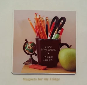 TEACHER QUOTE 'I'm kind of a big deal' FRIDGE MAGNET - M739 - Imagen 1 de 1