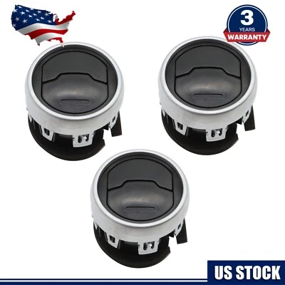 3X Center Dashboard A/C Air Vent Louvre For 2015-2020 Ford Mustang FR3Z-19893-AE Foto 1 de 4