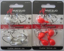 2 - Matzuo Cutter Sickle Jig - 5/Pk - 1/2 oz. - Two Great Colors!