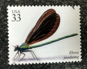 2005USA #3351h 33c Insects & Spiders - Ebony Jewelwing Single Stamp  Mint - Picture 1 of 1