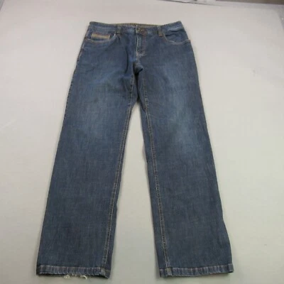 Prana Jeans Mens 38X32 Blue Denim Straight Leg Regular Fit Pockets Outdoors - Image 1 of 4