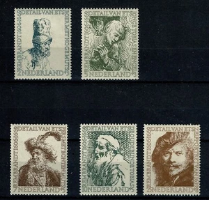 U8631 NETHERLANDS 1956 Summer charity issue - Rembrandt NVPH 671/5 MNH - Picture 1 of 1