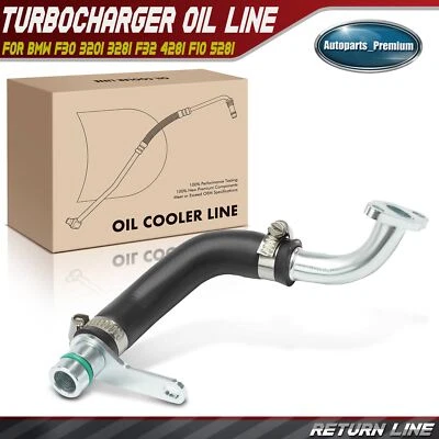 Inlet Turbocharger Oil Return Line for BMW F30 320i 12-18 328i F32 428i F10 528i - Image 1 of 4