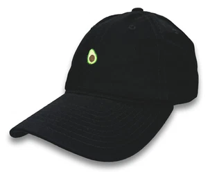 Cuglog Green Avocado Guacamole Six Panel Polo Cap Cotton Adjustable Dad Hat - Picture 1 of 9