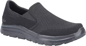 Skechers Flex Vorteil Mcallen Sr Arbeitsschuhe Herren Berufliche Schuhe Schwarz - Bild 1 von 5
