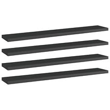 Gecheer Bookshelf Boards 4 pcs High Gloss Black Replacement Panels Units T7B1