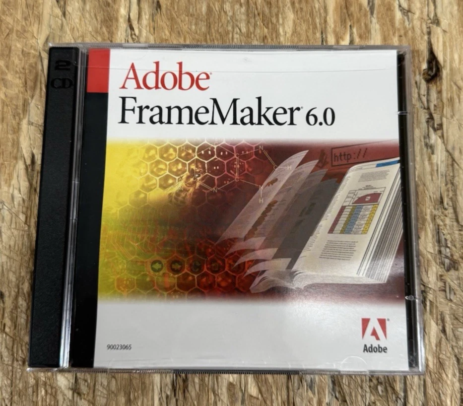 6.0, Adobe FrameMaker 6.0 Windows 2 Disc set With Serial Number - Image 1 of 2