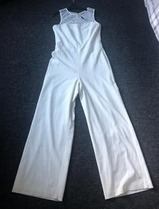 Next Cream Wide Leg Jumpsuit - Picture 1 of 4