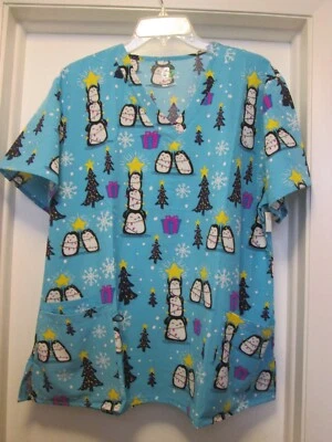 Christmas Work Scrub By GT Performance 3X New With Pockets - Image 1 of 2