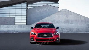 Póster fotográfico impreso decoración de pared Infiniti Q50 Red Sport 2017 alta resolución - Imagen 1 de 1