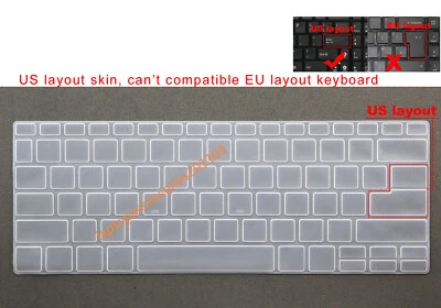 US Keyboard Skin Cover for Acer 13" inch Spin 5 SP513-51 SP513-52N SP513-53N - Image 1 of 4