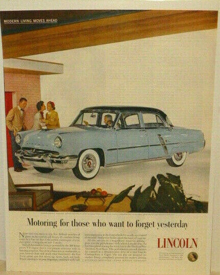 Original 1953 Ford Lincoln Magazine Ad  Foto 1 de 1
