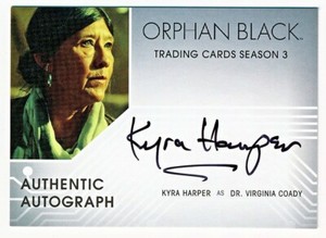 Cryptozoic Orphan Black Season 3 Kyra Harper Underlined Autograph Auto #KH - QTY