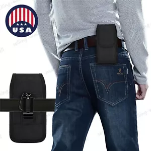 Vertical Holster Belt Clip Pouch Carrying Phone Case Cover for iPhone Samsung - Picture 1 of 10