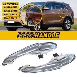 For Kia 2016-20 Sorento Rear Exterior Door Handle Left Right Side Chrome 2PCS US - Picture 1 of 12