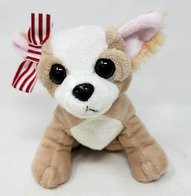 Ganz Webkinz Plush Tan White Chihuahua Dog Puppy  No Tag No Code Stuffed Toy 9" - Image 1 of 4