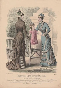 Gravure Mode n°4205 Journal des Demoiselles 1879 - Imagen 1 de 1