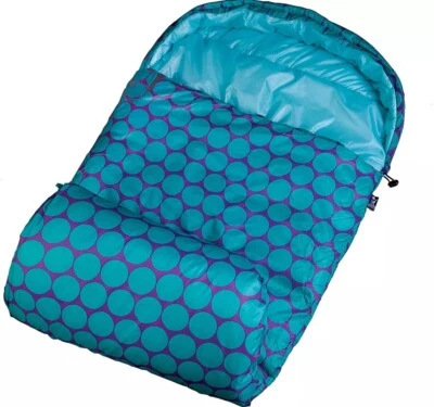 Спальный мешок Wildkin Kids теплый в горошек дизайн идеальный размер для мальчиков и девочек - Изображение 1 из 4