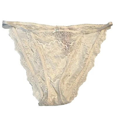 NWT VICTORIA'S SECRET Dream Angels String String Bikini XS-S-M-L-XL Ivory Lace - Image 1 of 4