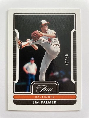 2023 PANINI THREE AND TWO JIM PALMER /99 HOF #95 Baltimore Orioles - Image 1 of 2